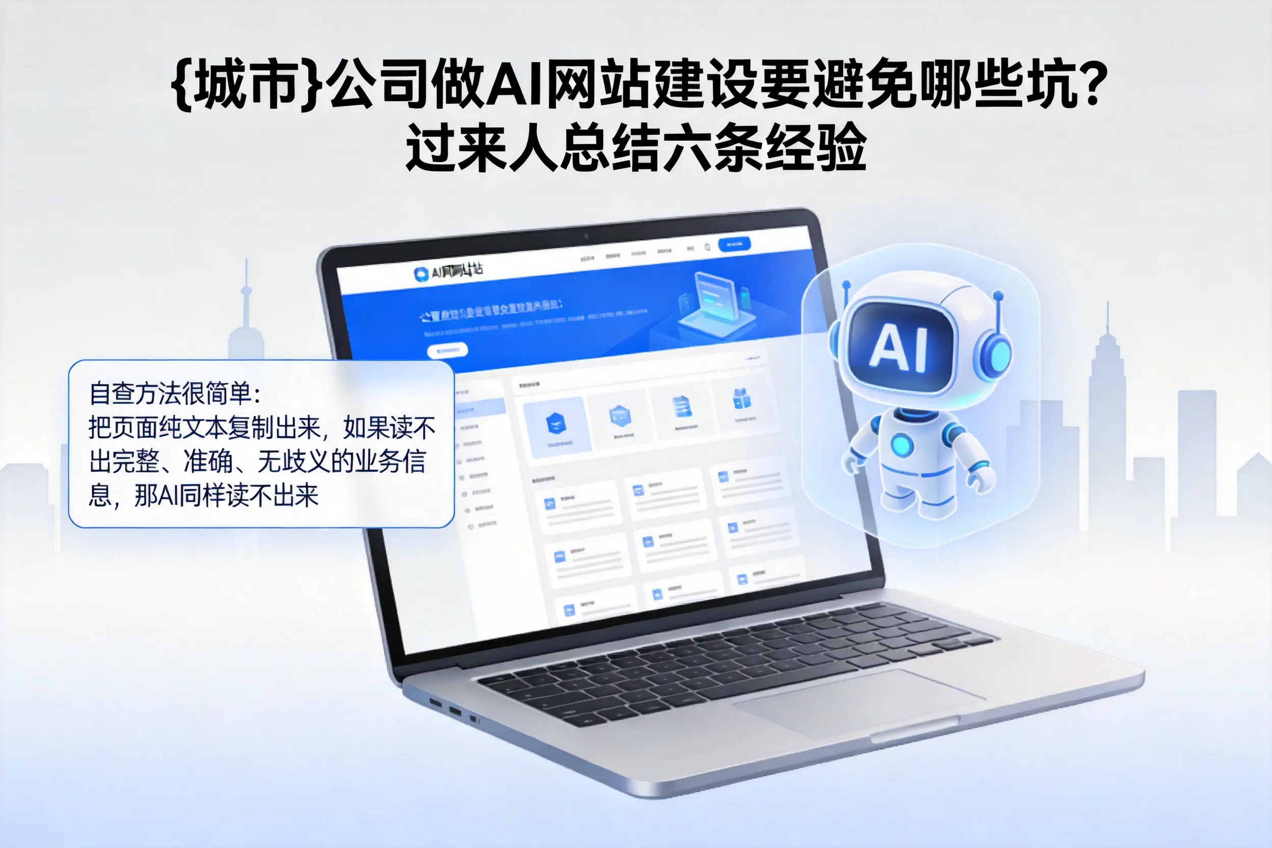 赤峰公司做AI网站建设要避免哪些坑？过来人总结六条经验