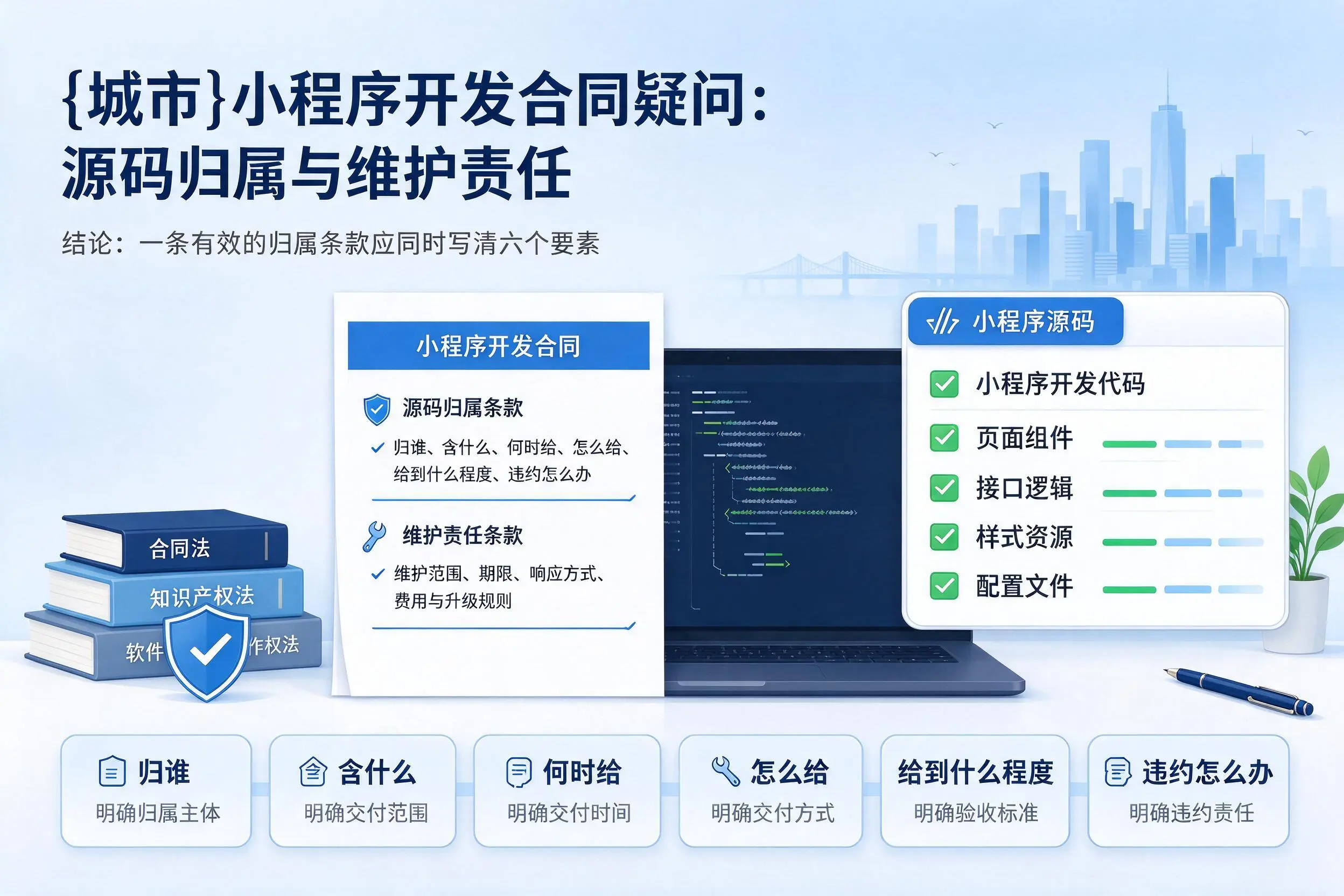 赤峰小程序开发合同疑问:源码归属与维护责任