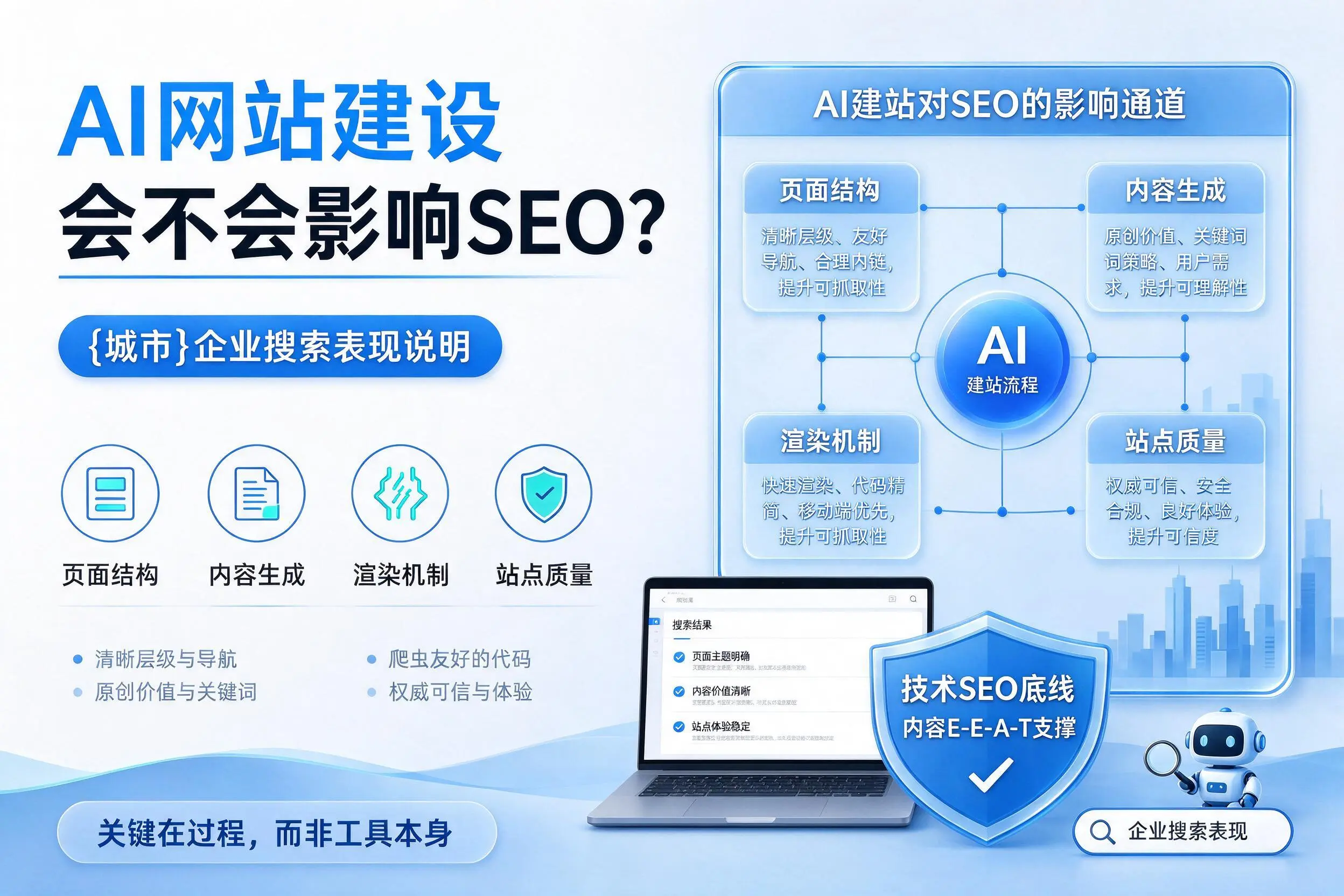 AI网站建设会不会影响SEO?赤峰企业搜索表现说明