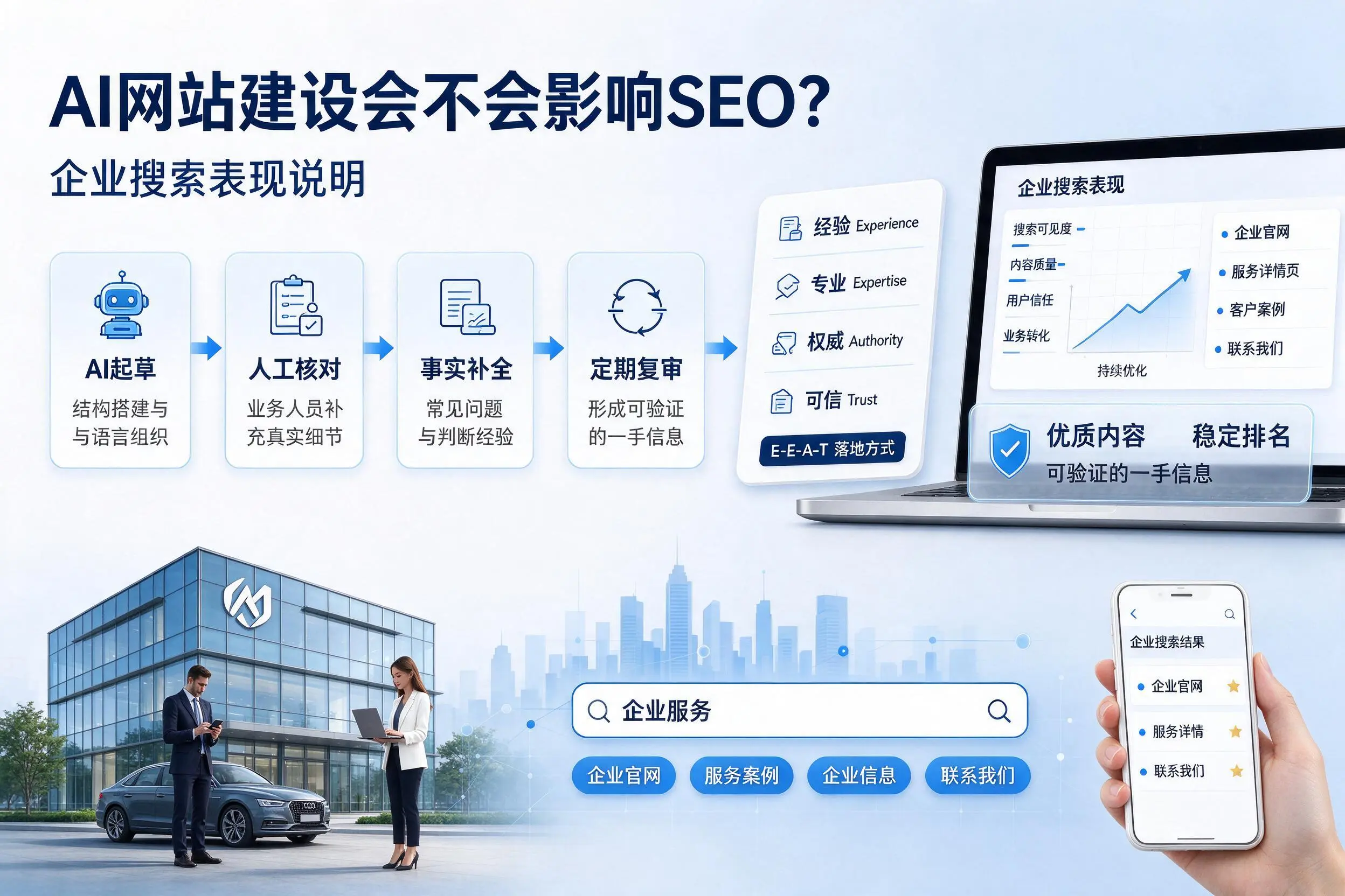 AI网站建设会不会影响SEO?赤峰企业搜索表现说明