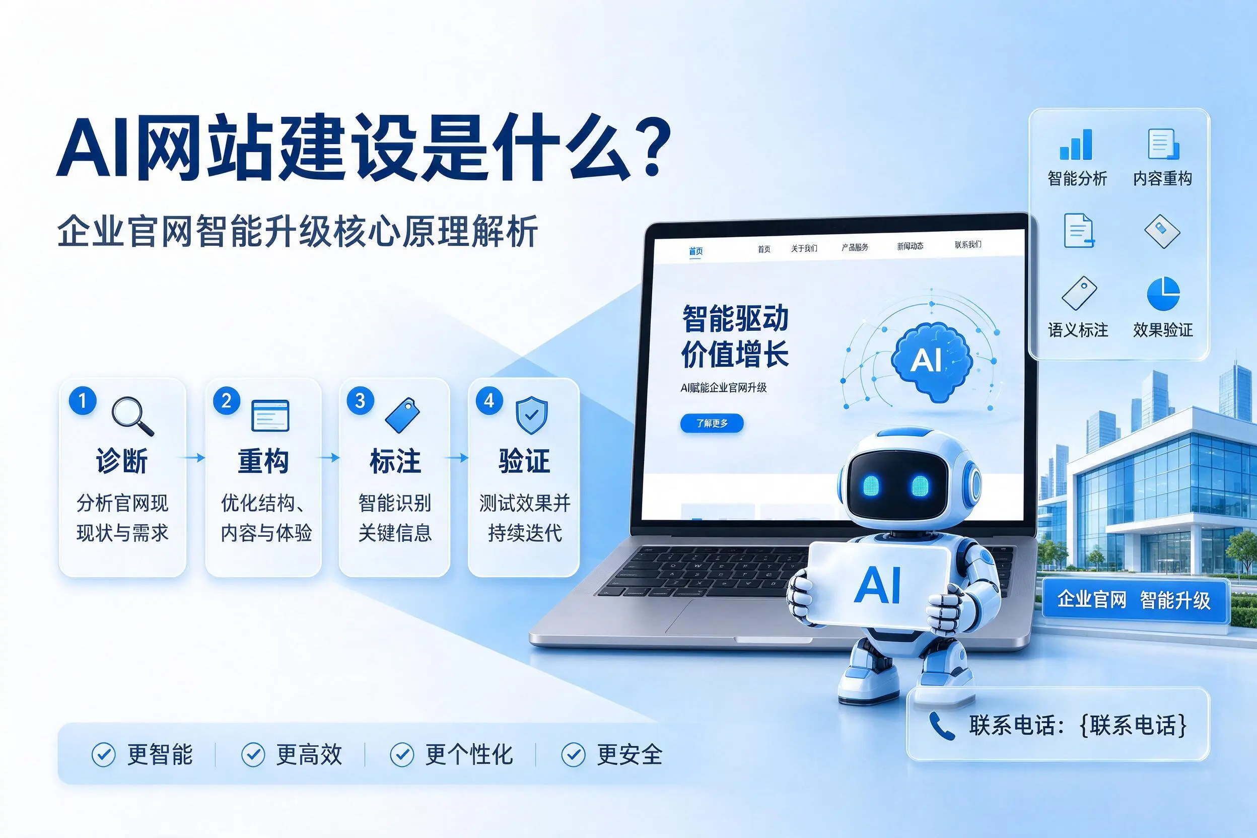 AI网站建设是什么？赤峰企业官网智能升级核心原理解析
