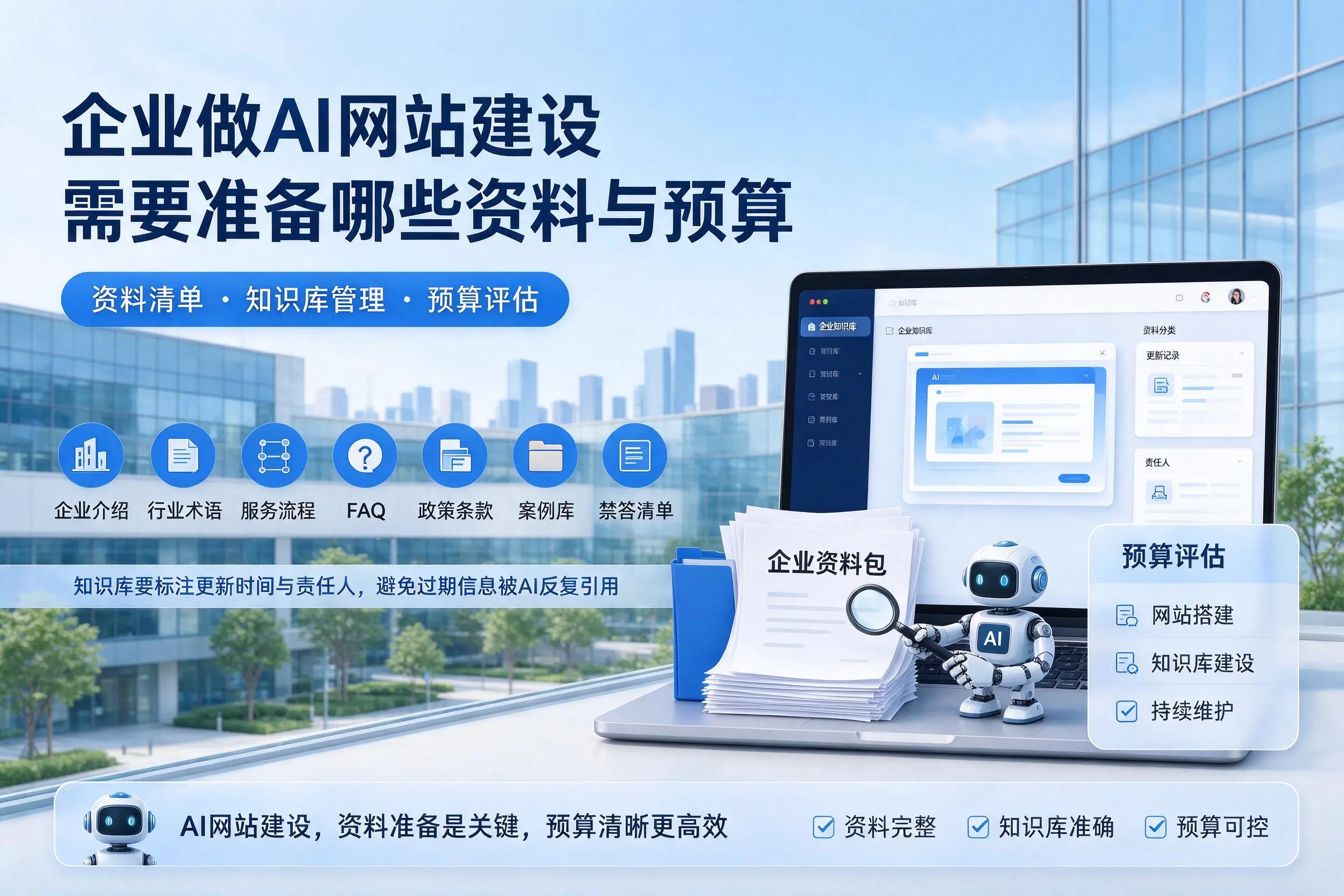 赤峰企业做AI网站建设需要准备哪些资料与预算