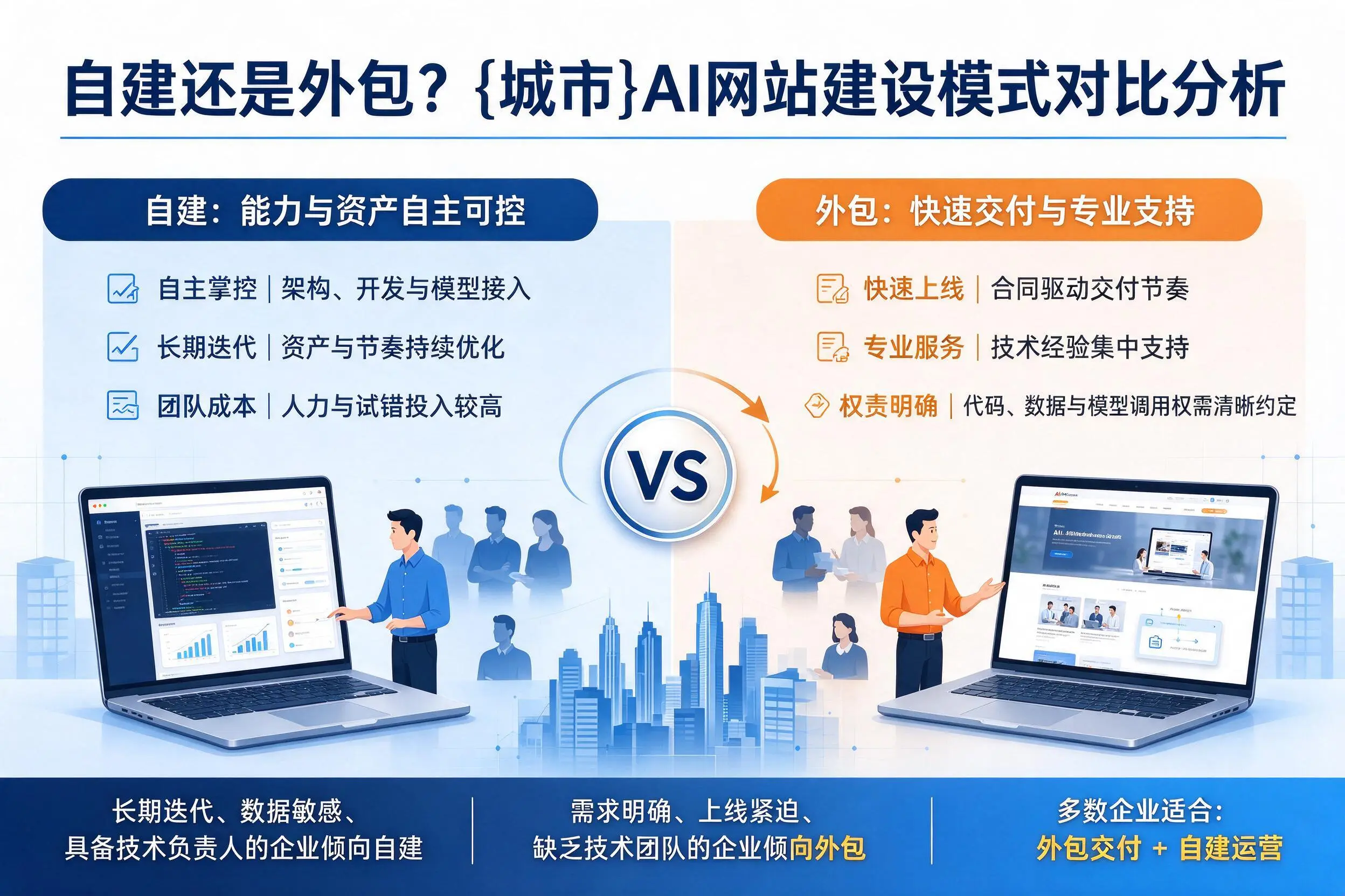 自建还是外包？赤峰AI网站建设模式对比分析