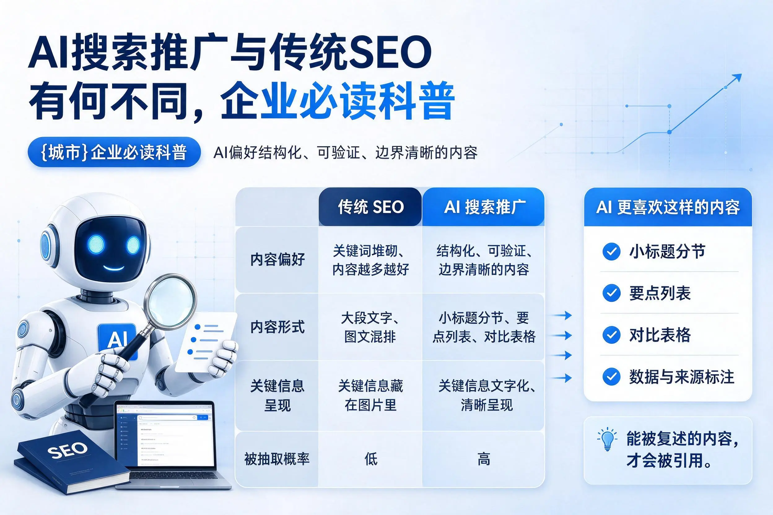AI搜索推广与传统SEO有何不同，赤峰企业必读科普